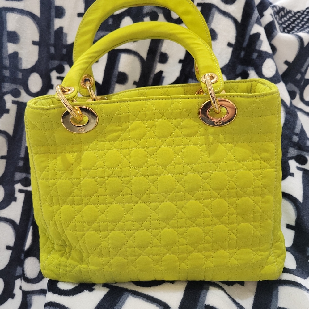 Christian dior lady dior cannage hand bag